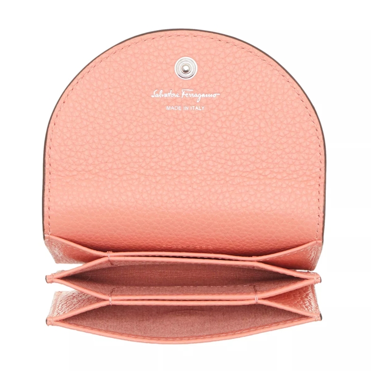 Leather wallet Salvatore Ferragamo Pink in Leather - 31272085