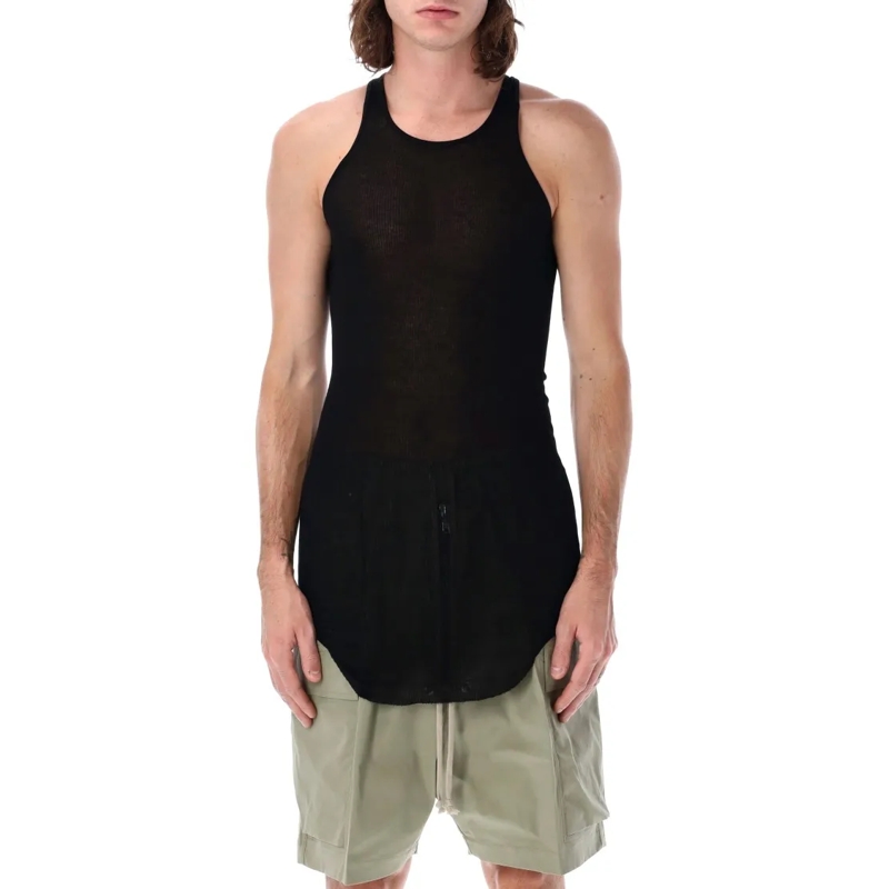 Rick Owens T-shirt Rib Tank Top Black