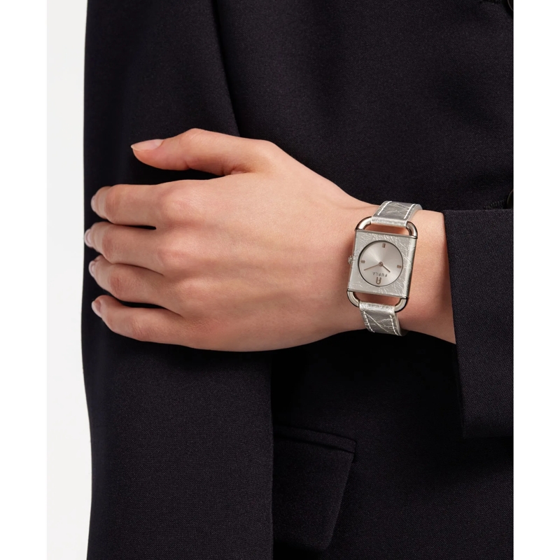 Furla Quarzuhr Quarz-Analoguhr Furla Arco Square weiss(Image 4)