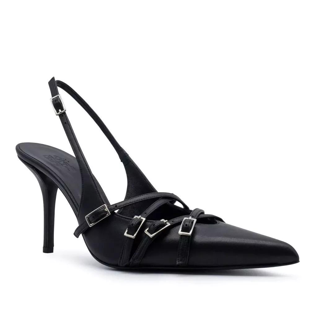 Gia Borghini Pumps & High Heels - GIABORGHINI Schwarze Pumps mit Schnallendetails - Gr. 36 (EU) - in Schwarz - für Damen