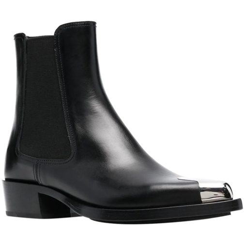 Alexander McQueen Stiefel Alexander McQueen Leather Boots schwarz (Image 4)