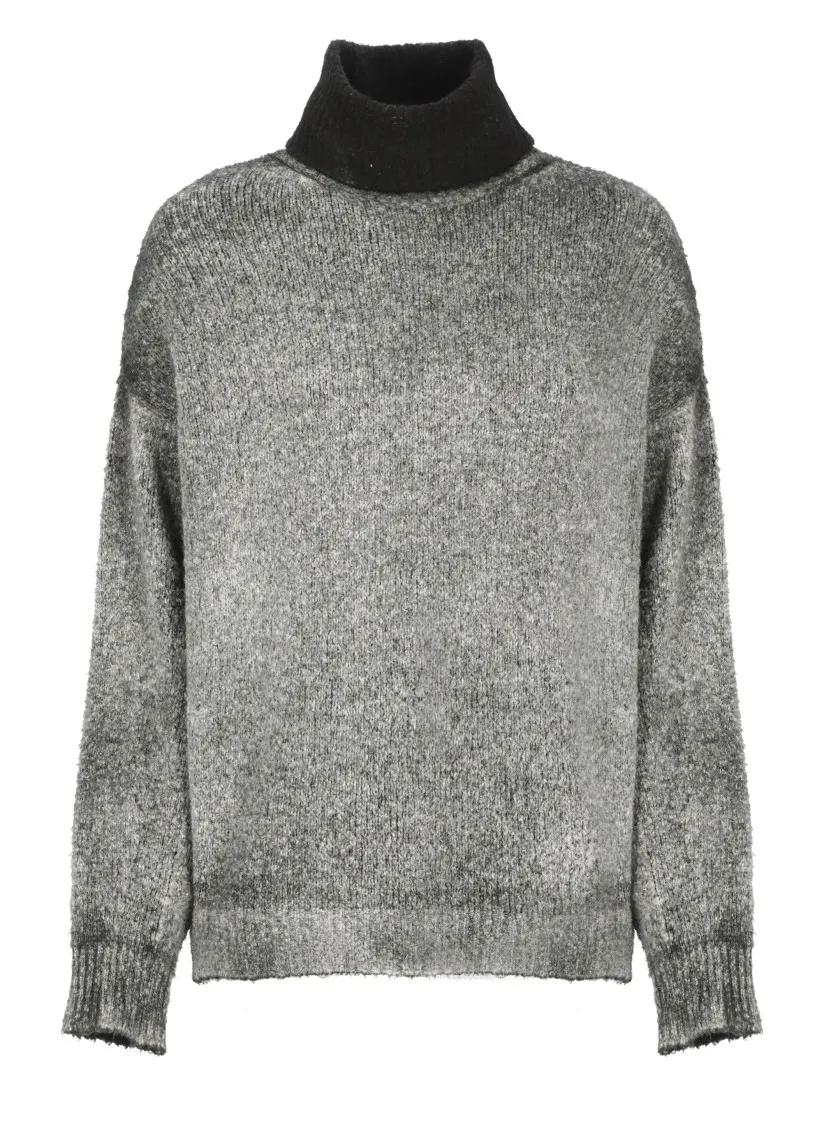 CALIBAN - Grey Cotton Sweater - Größe S - grau