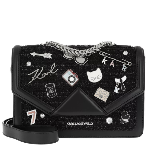 Karl Lagerfeld K/Klassik Pins Shoulderbag Black Borsetta a tracolla