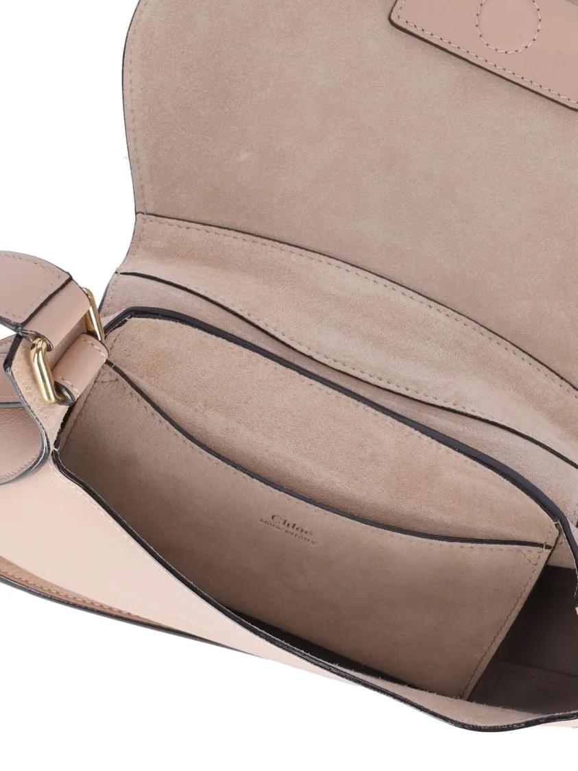 Chloé Hobo bags Small "Ride" Crossbody Bag – Beige in beige