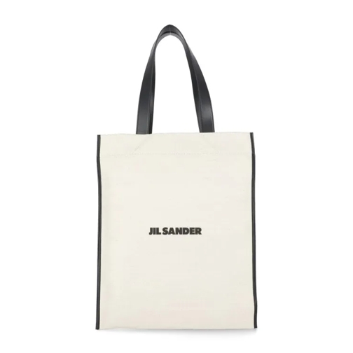 Jil Sander Border Book Tote Bag White Sporta