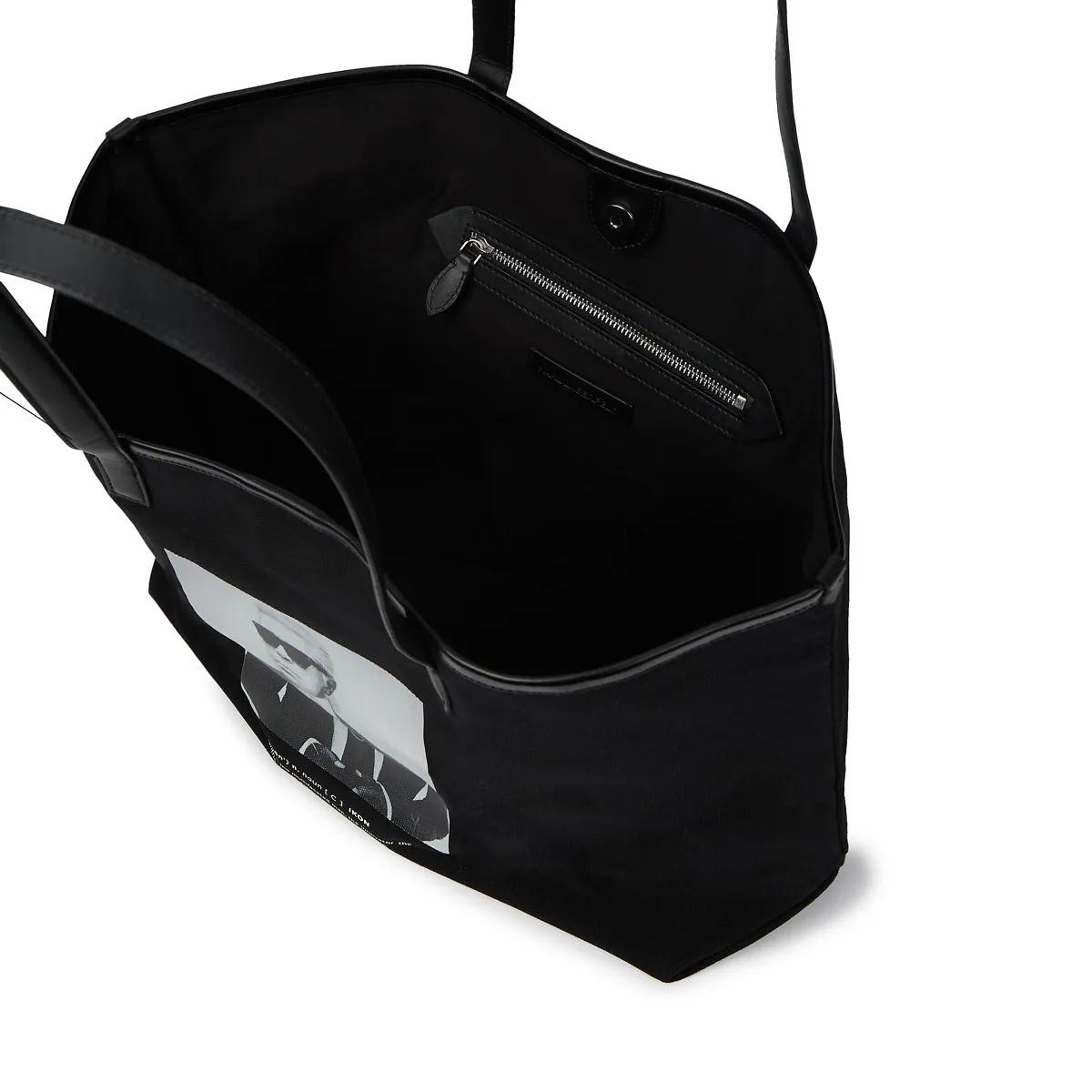 Thumbnail - Karl Lagerfeld Shopper - Shopper mit Karl-Fotodruck - Gr. unisize - in Schwarz - für Damen