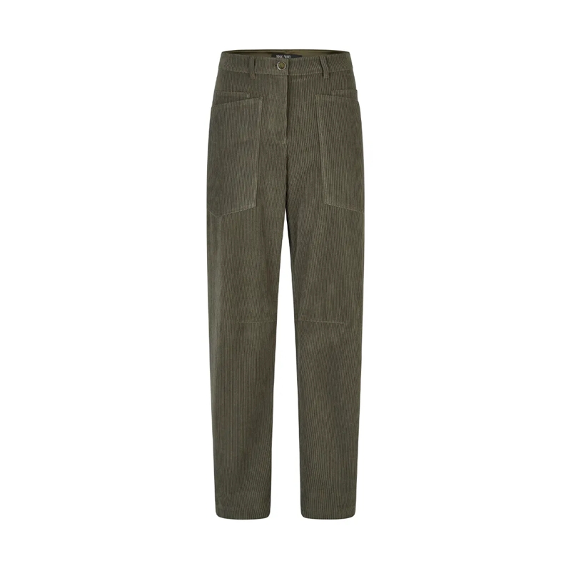 Marc Aurel Hose Hose- angesetzter Bund- aufgesetze Taschen- Ba grün