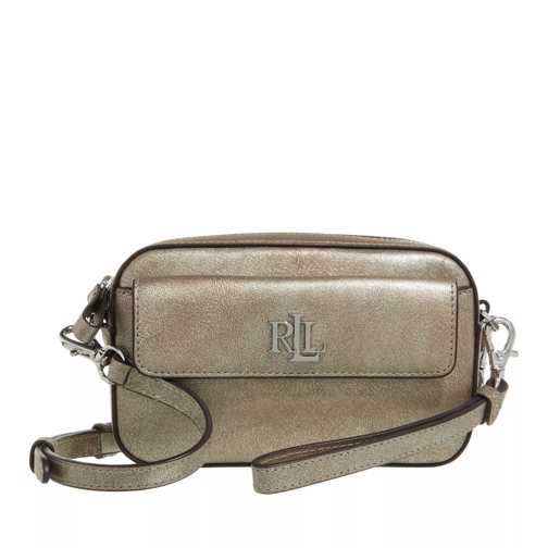 Lauren Ralph Lauren Marcy Wristlet Pouch Small Antique Silver Crossbody Bag