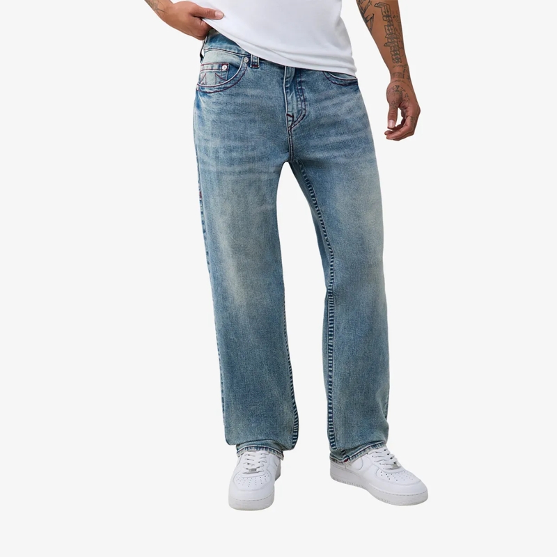 True Religion Jeans - Modell: Bobby- Baggy Jeans- Comfort Fit- Farb blau(Image 6)