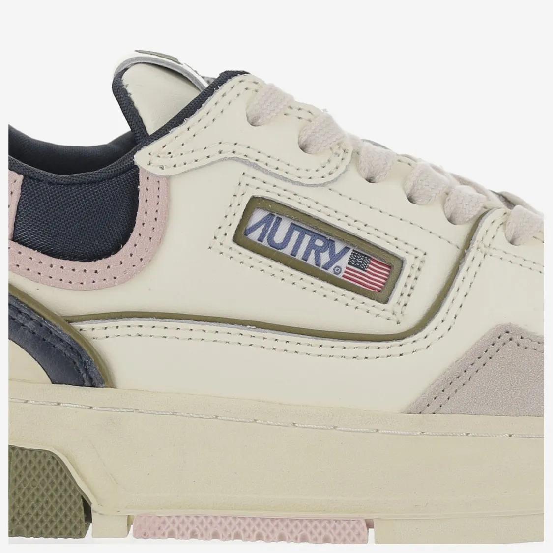Thumbnail - Autry Low-Top Sneaker - Low Suede And Mesh Sneakers With Contrast Heel - Gr. 38 (EU) - in Bunt - für Damen