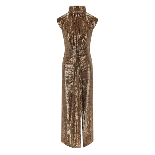 Essentiel Antwerp Robes ESSENTIEL ANTWERP JERSEY GOLDENE KLEIDUNG gold