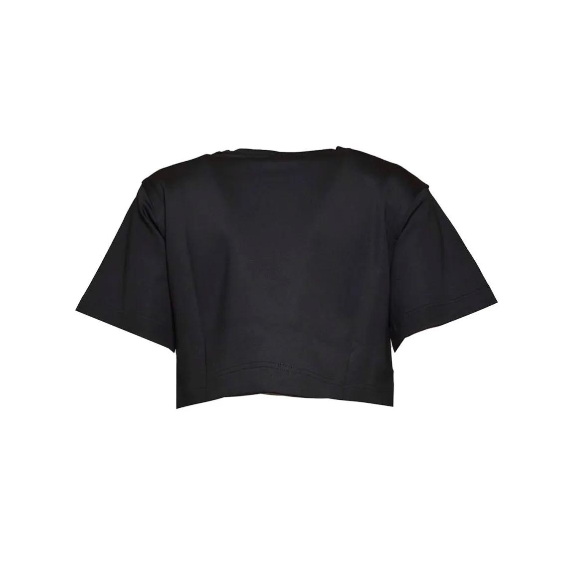 Max Mara Mexico Cropped T-Shirt In Black Jersey Black | T-Shirt