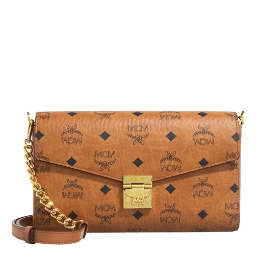 MCM Crossbody Bag Tracy Vi Crossbody Med Co Cognac