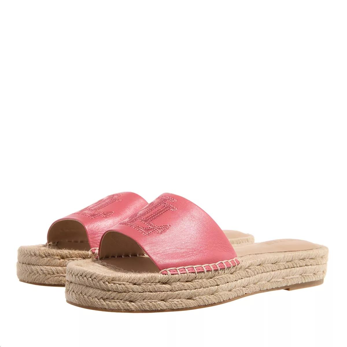 Lauren Ralph Lauren Sandalen & Sandaletten - Polly Logo Espadrilles Flat - Gr. 36 (EU) - in Gold - für Damen