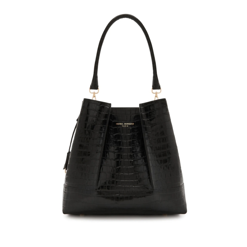 Isabel Bernard Sac reporter Femme Forte Macie Schultertasche Schwarz