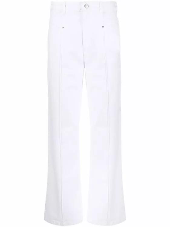 Isabel Marant - Straight-Leg White Trousers - Größe 38 - white