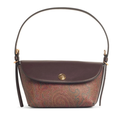 Etro Schultertasche 'Barchetta' Brown Cotton Blend Bag Brown