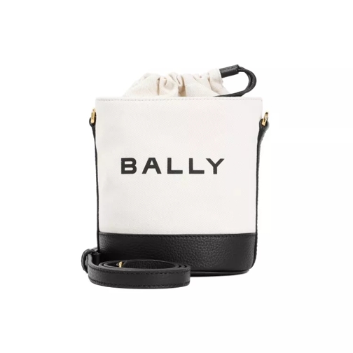 Bally Natural White Organic Cotton Bucket Bag White Bucket bag