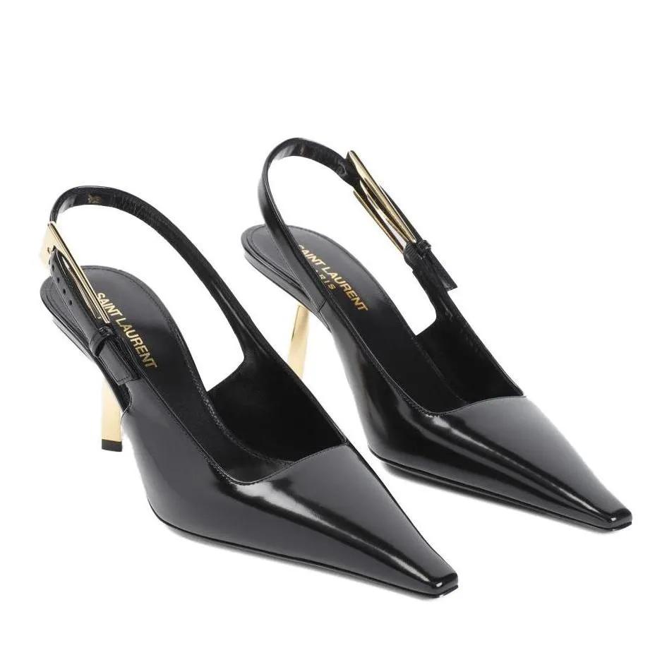 Saint Laurent Pumps & High Heels - Black Leather Lee 75 Pump - Gr. 36 (EU) - in Schwarz - für Damen