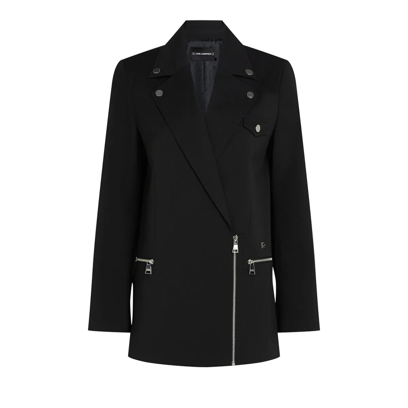 Karl Lagerfeld Blazer BIKERBLAZER schwarz