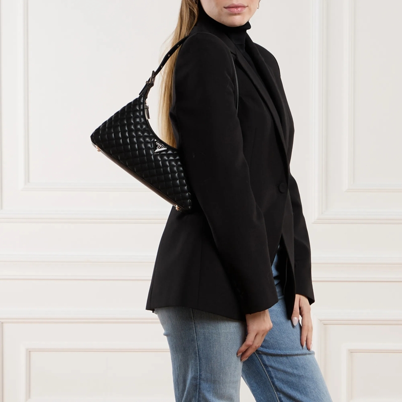 Guess Schultertasche Eco Rianee Shoulder Bag Black (Image 2)