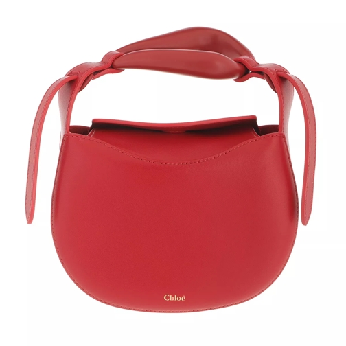 Chloé Small Kiss Handle Bag Red Crush Liten väska