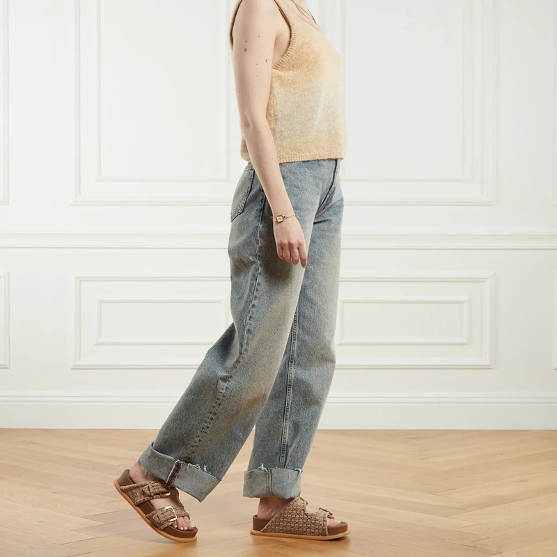LIU JO Slides Loren 09 Monogram Jacquard Biscuit (Image 2)