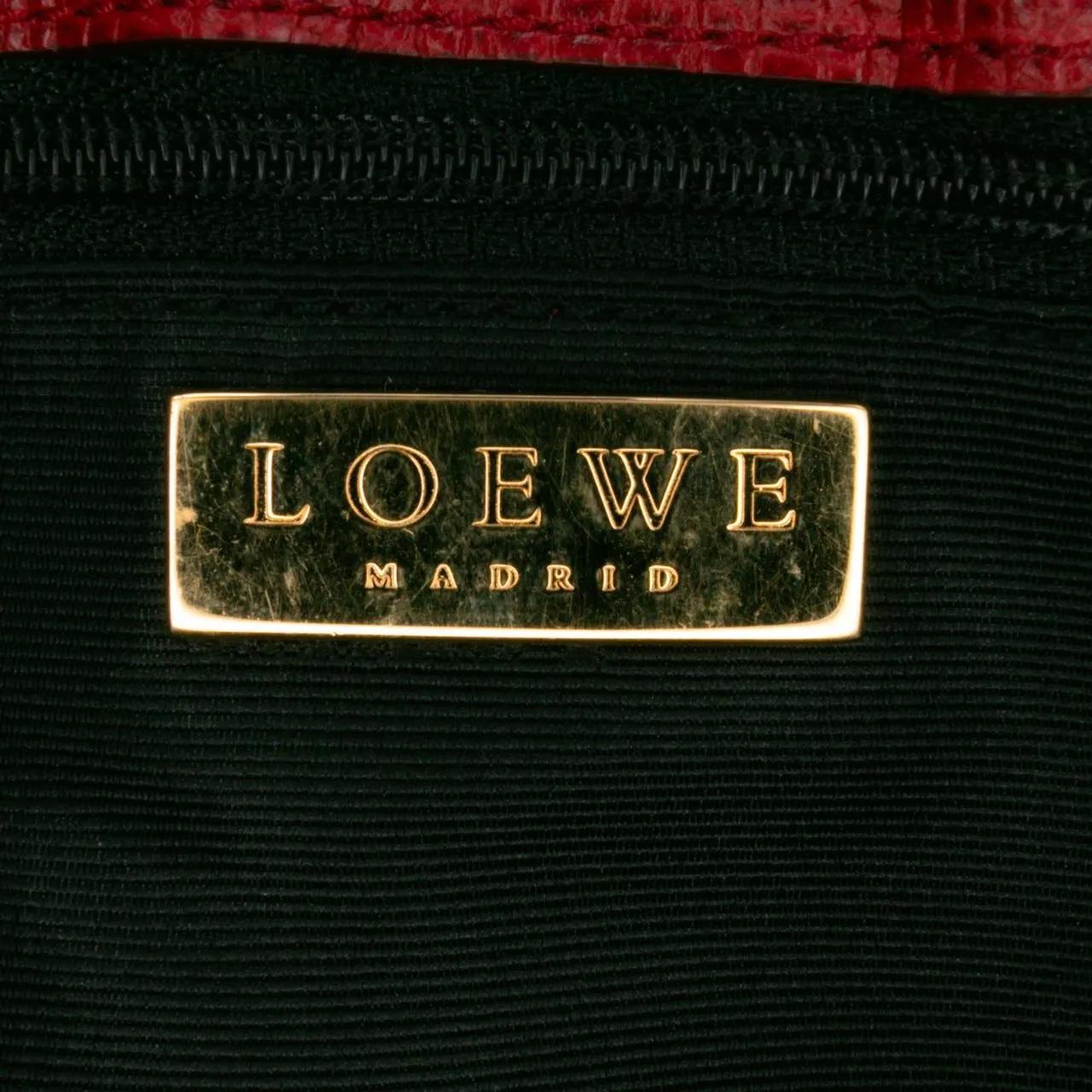 Thumbnail - Loewe Hobo Bags - Suede and Leather Shoulder Bag - Gr. unisize - in Rot - für Damen