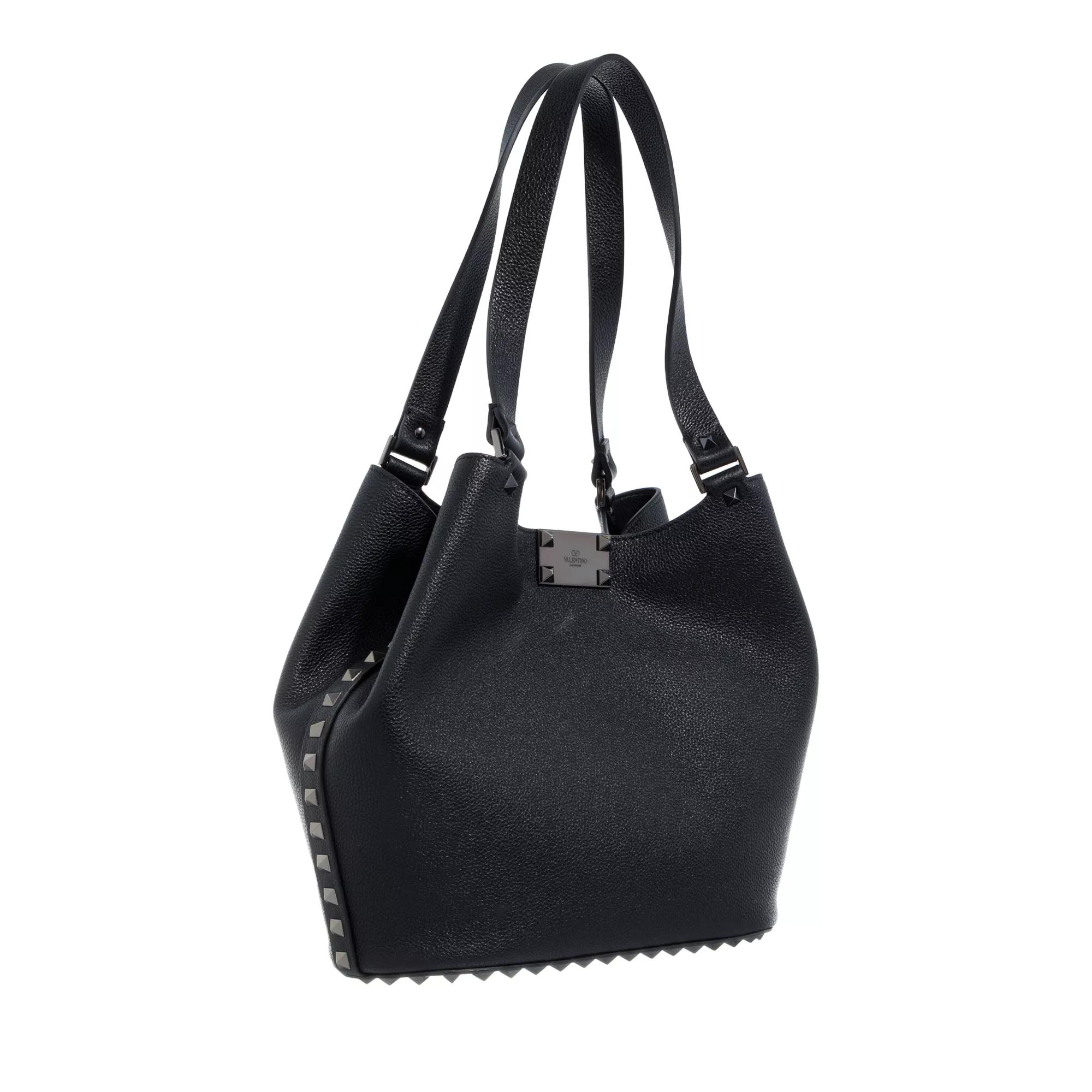Thumbnail - Valentino Garavani Hobo Bags - Small Tote Rockstud - Gr. unisize - in Schwarz - für Damen