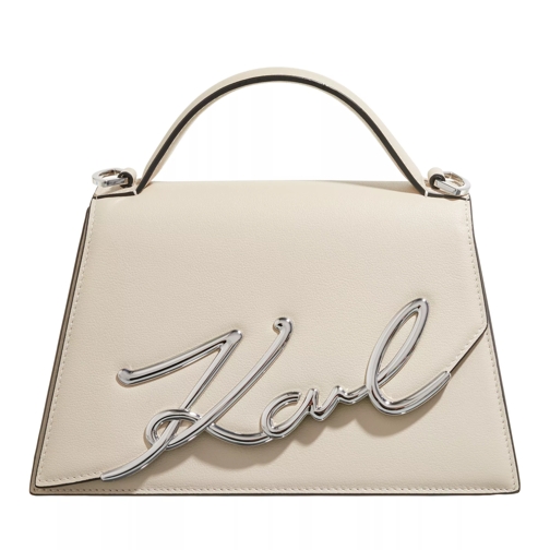 Karl Lagerfeld K/Signature 2.0 Medium Crossbody Cream Crossbody Bag
