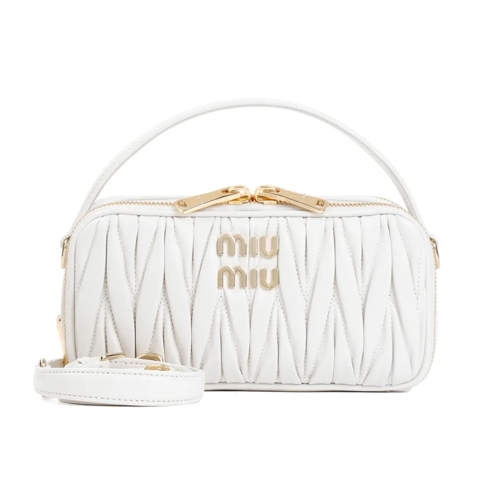 Miu Miu Schultertasche Arcadie Matelassé Leather Bag White