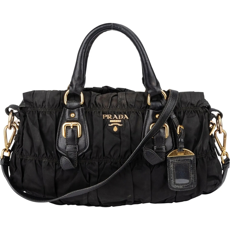 Prada Tote Prada Quilted Nylon Handbag schwarz