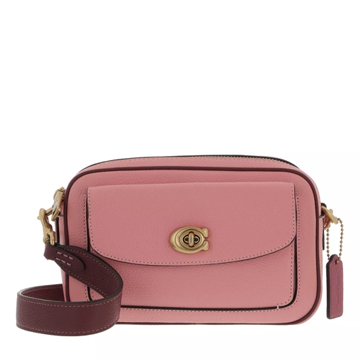 Coach Colorblock Leather Willow Camera Bag Candy Pink Camera Bag
