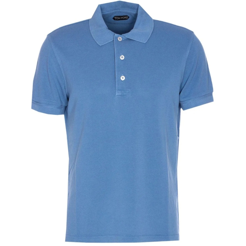 Tom Ford Polohemd T-Shirts And Polos Clear Blue blau