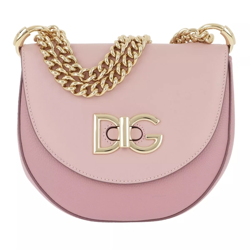 Dolce&Gabbana Wi-fi Media Shoulder Bag Leather Rosa Crossbody Bag