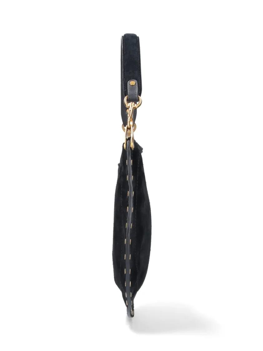 Isabel marant Hobo bags "Oksan Soft" Shoulder Bag – Black in zwart