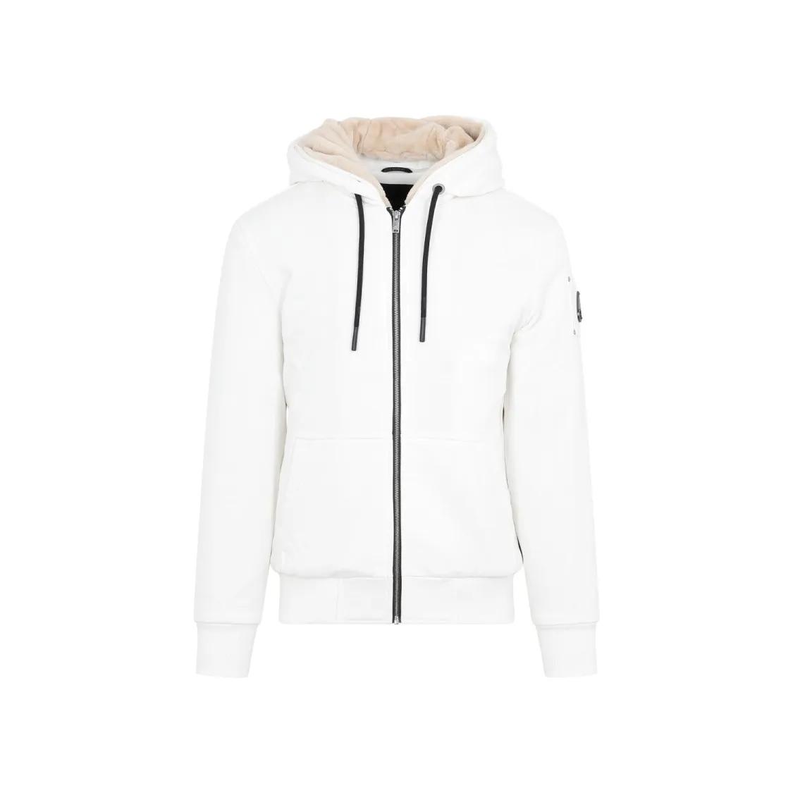 Moose Knuckles - White Classic Bunny 3 Hoodie - Größe XL - weiß