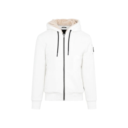 Moose Knuckles White Classic Bunny 3 Hoodie White Hoodie