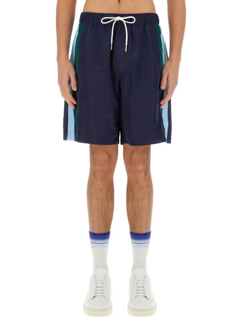 Thumbnail - Casablanca - Relaxed Fit Activewear Shorts - Größe M - blau