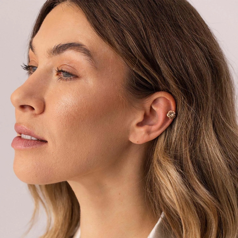 Purelei Ohrstecker Earcuff Flower rose(Image 2)