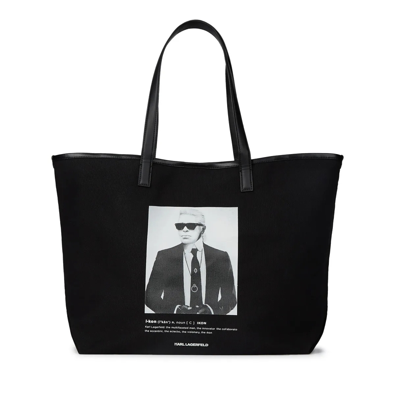 Karl Lagerfeld Shopper Shopper mit Karl-Fotodruck Shopper schwarz