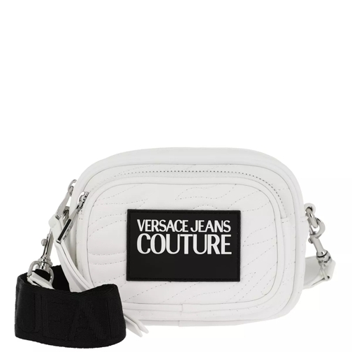 Versace Jeans Couture Quilted Logo Shoulder Bag White Crossbodytas