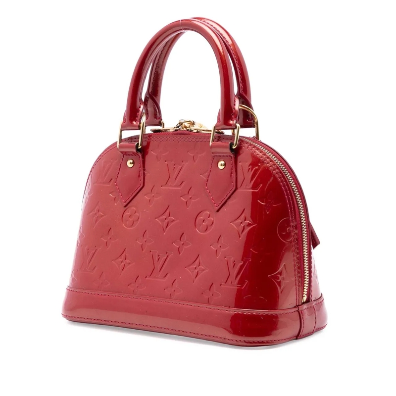 Louis Vuitton Schultertasche Monogram Vernis Alma BB rot