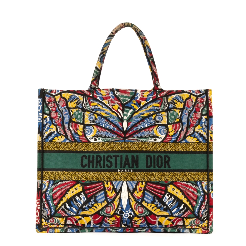 Christian Dior Crossbody Bag Ltd. Ed. Butterfly Book Tote grün