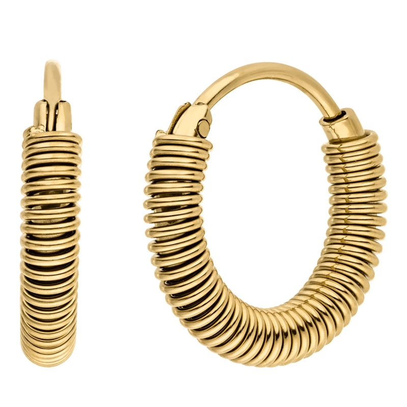 Liebeskind Berlin Ohrstecker Edelstahl Twist gold