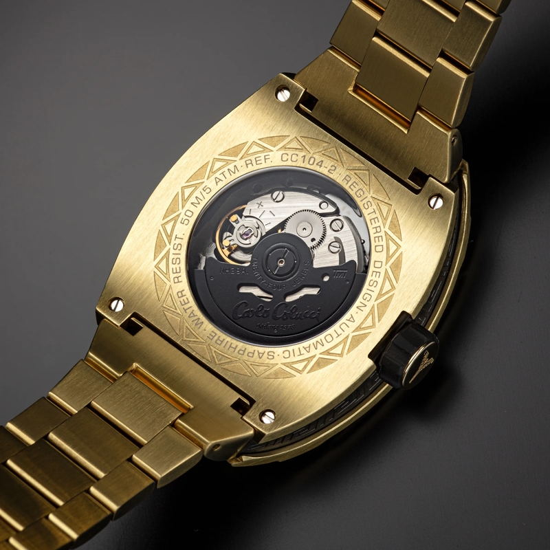 Carlo Colucci Automatikuhr Automatikuhr CC100 . gold(Image 7)