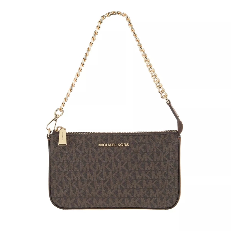 MICHAEL Michael Kors Pochette Md Chain Pouchette Brown