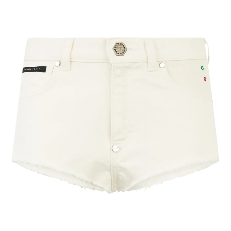 Philipp Plein Shorts Hot Pants Basic weiss