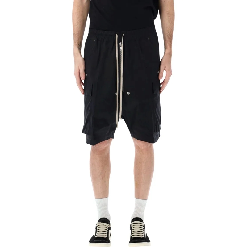Rick Owens Casual Shorts Cargobela Poplin Shorts Black