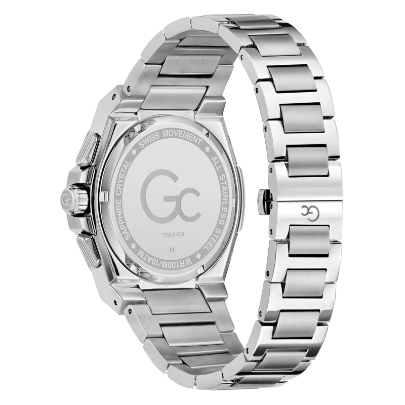 GC Chronograph Quarz-Chronographenuhr Gc Coussin Shape silber(Image 4)
